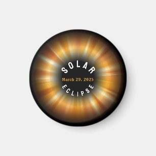 Aimant Solar Eclipse American Event 3/29/2025 NOM PERSONN