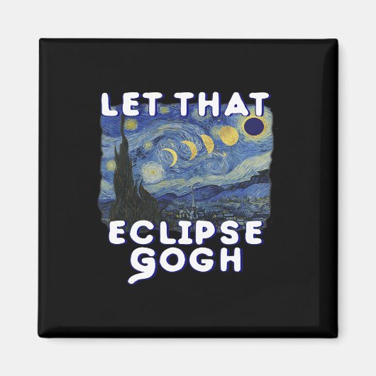 Aimant Solar Eclipse Chemise Commémorative Van Gogh Plais (Devant)
