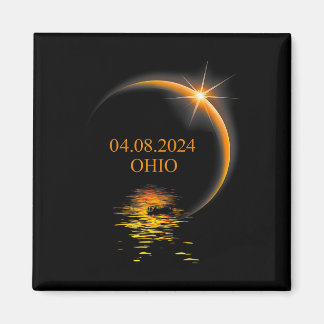Aimant Solar Eclipse Ohio Usa Totalité 1