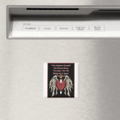 Aimant Soldat Américain Poignant Coeurs Tattrés (In Situ (Lave-vaisselle))