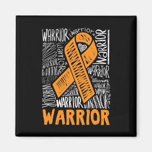 Aimant Soldat du cancer du sang Orange Ribbon de sensibil