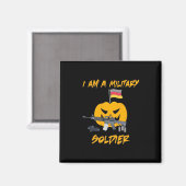 Aimant Soldat militaire d'Halloween (Recto/Verso)