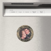 Aimant Soldat militaire Mon papa Mon héros Cadre photo (In Situ (Lave-vaisselle))