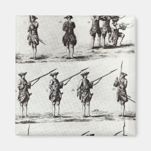 Aimant Soldats avec baïonnettes (Devant)