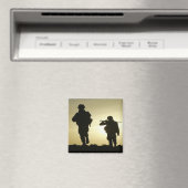 Aimant Soldats du coucher du soleil (In Situ (Lave-vaisselle))