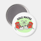 Aimant Sole Mates Funny Chaussure Pun (Recto/Verso)