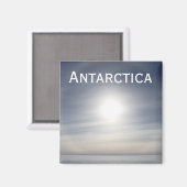 Aimant Soleil Antarctique sur Horizon, Dôme Siple (Recto/Verso)