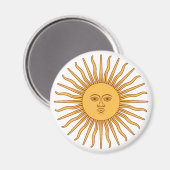 Aimant Soleil argentin (Recto/Verso)
