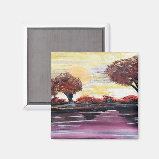 Aimant Soleil automne (Recto/Verso)