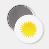 Aimant Soleil brillant (Recto/Verso)