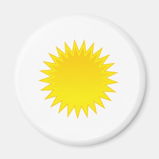 Aimant Soleil brillant (Devant)