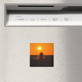 Aimant Soleil Couple Silhouette Aimer Sanibel Sunset Magn (In Situ (Lave-vaisselle))