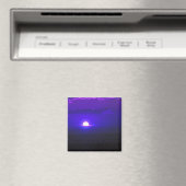 Aimant Soleil dans les nuages (violet) (In Situ (Lave-vaisselle))