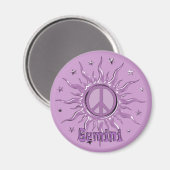 Aimant Soleil de paix Gemini (Recto/Verso)