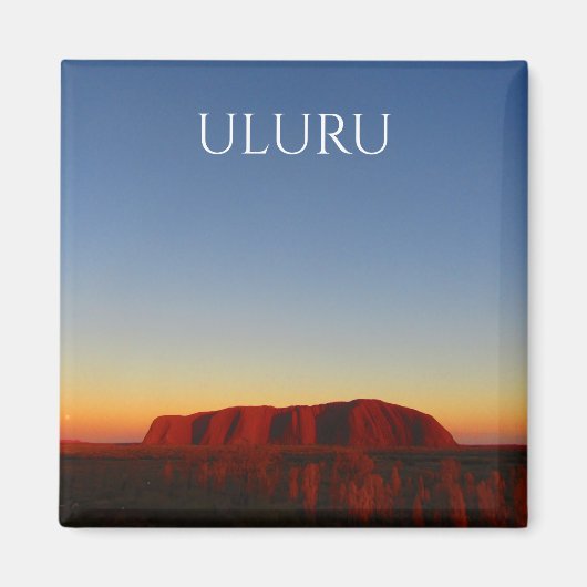 Aimant soleil de uluru (Devant)