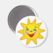 Aimant Soleil doux et souriant (Recto/Verso)