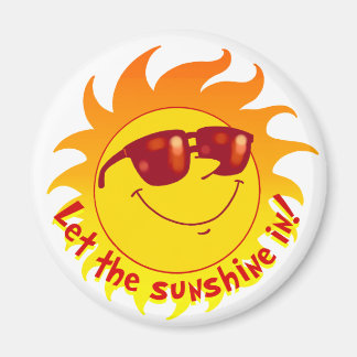 Aimant Soleil estival souriant