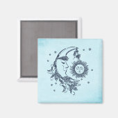 Aimant Soleil et Lune (Recto/Verso)