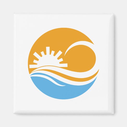 Aimant soleil et vague (Devant)