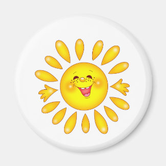 Aimant soleil heureux
