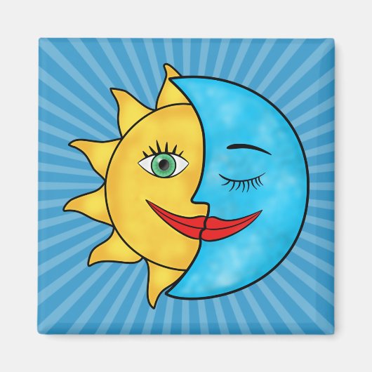 Aimant Soleil Lune (Devant)