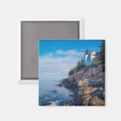 Aimant Soleil matinal Au Phare De Bass Harbour (Recto/Verso)