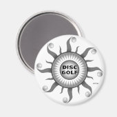 Aimant Soleil noir et blanc (Recto/Verso)