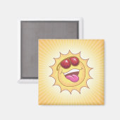Aimant Soleil riant (Recto/Verso)