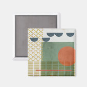 Aimant Soleil Rouge III (Recto/Verso)