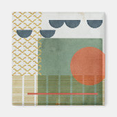 Aimant Soleil Rouge III (Devant)