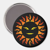 Aimant Soleil souriant (Recto/Verso)