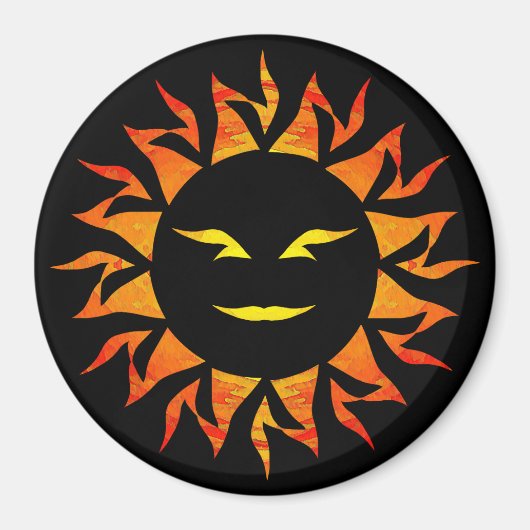 Aimant Soleil souriant (Devant)