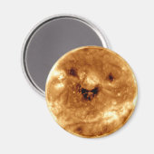 Aimant Soleil souriant de l'Observatoire Solaire de la NA (Recto/Verso)