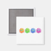 Aimant Soleils cool (Recto/Verso)