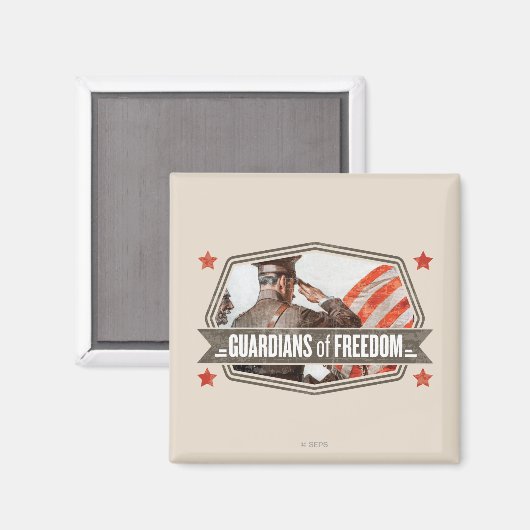 Aimant Solider-Guardian de la liberté (Recto/Verso)