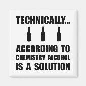 Aimant Solution d'alcool de chimie (Devant)