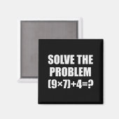 Aimant Solve The Problem Funny 67 Meme Brainrot Math Teac (Recto/Verso)