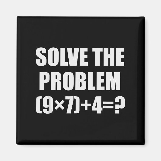 Aimant Solve The Problem Funny 67 Meme Brainrot Math Teac (Devant)