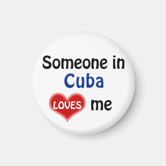 Aimant Someone in Cuba loves me (Devant)