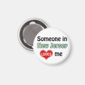 Aimant Someone in New Jersey loves me (Recto/Verso)