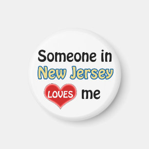 Aimant Someone in New Jersey loves me