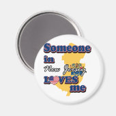 Aimant Someone in New Jersey loves me (Recto/Verso)