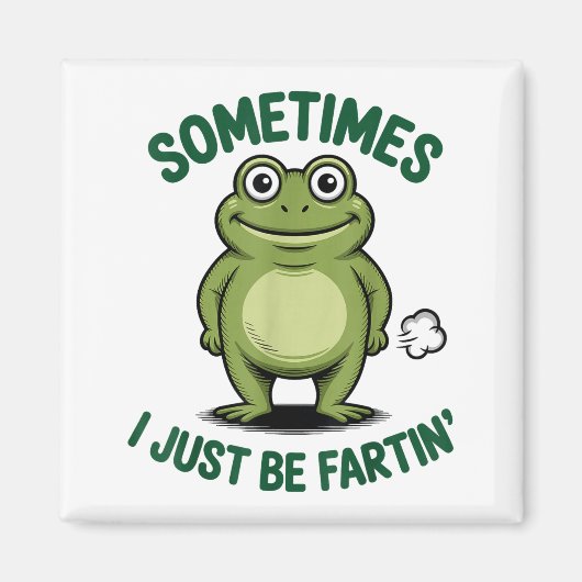 Aimant Sometimes I Just Be Farting Frog Christmas Funny F (Devant)