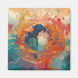 Aimant Son Amour, Son Chemin Style Art Déco Biss lesbie