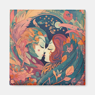 Aimant Son Amour, Son Chemin | Style Art Déco Biss lesbie