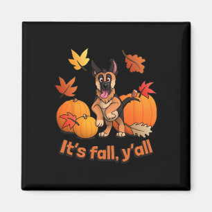 Aimant Son automne yall German Shepherd chiot Fall Thanks