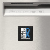 Aimant Son combat est mon combat Blue Ribbon Alopecia (In Situ (Lave-vaisselle))