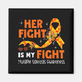 Aimant Son combat est mon combat MS Multiple Sclerosis Aw (Devant)