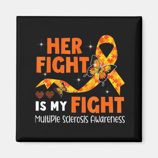 Aimant Son combat est mon combat MS Multiple Sclerosis Aw (Devant)