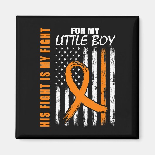 Aimant Son Combat Est Mon Combat Petit Garçon Fils Leukem (Devant)